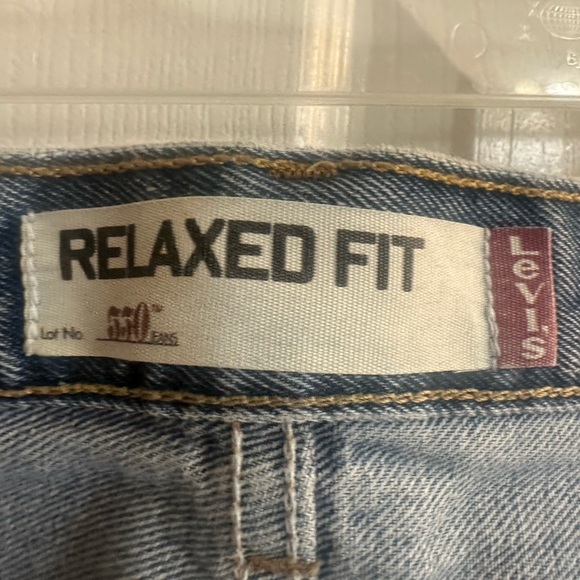 Vintage Mens Distress Levi’s 550 light blue denim 34x32 Relaxed Fit - Picture 12 of 15